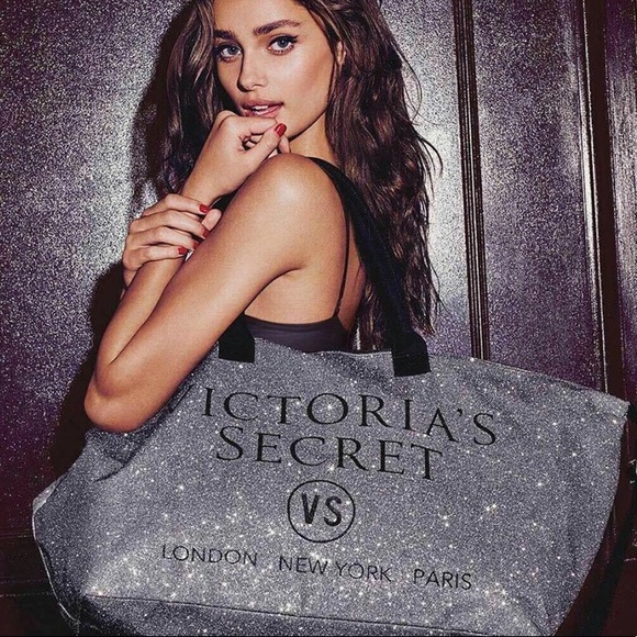 Victoria's Secret Handbags - LIMITED EDITION glitter weekender tote bag